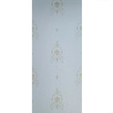 Z72022 Blue brass bronze metallic small diamonds textured Victorian damask Wallpaper 3D