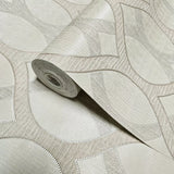 Z72036 Embossed Ogee taupe tan purple diamonds textured lines Geometric Wallpaper rolls
