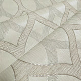 Z72036 Embossed Ogee taupe tan purple diamonds textured lines Geometric Wallpaper rolls
