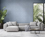 Z76047 Grayish sky stone blue plain faux concrete textured contemporary wallpaper rolls
 