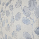 Z77509 Off White silver- blue eucalyptus trail leaves faux fabric textured Wallpaper 3D
