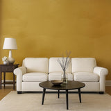 Z77510 Yellow - orange swirled circles faux plaster textured contemporary Wallpaper 3D