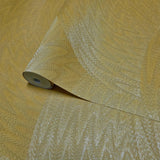 Z77510 Yellow - orange swirled circles faux plaster textured contemporary Wallpaper 3D