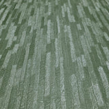 Z77511 Modern dark hunter green faux fabric vertical stripes textured lines wallpaper