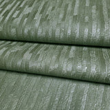 Z77511 Modern dark hunter green faux fabric vertical stripes textured lines wallpaper