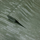 Z77511 Modern dark hunter green faux fabric vertical stripes textured lines wallpaper
