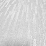 Z77514 Pearl satin off white faux fabric vertical stripes textured lines wallpaper roll
