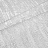 Z77514 Pearl satin off white faux fabric vertical stripes textured lines wallpaper roll