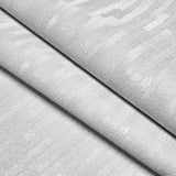 Z77514 Pearl satin off white faux fabric vertical stripes textured lines wallpaper roll