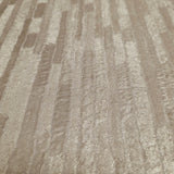 Z77515 Copper Rose gold metallic faux fabric vertical stripes textured lines wallpaper