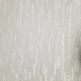 Z77519 Satin Ivory gold metallic faux fabric vertical stripes textured lines wallpaper
