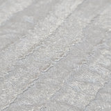 Z77519 Satin Ivory gold metallic faux fabric vertical stripes textured lines wallpaper
