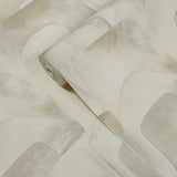 Z77540 Patchwork Sculptured distressed yellowish beige faux Concrete Textured wallpaper