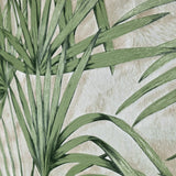 Z77543 Floral tropical modern beige cream green palm leaves textured wallpaper rolls 3D
