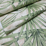 Z77543 Floral tropical modern beige cream green palm leaves textured wallpaper rolls 3D
