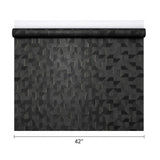Z81001 Bold angular Geometric charcoal black gold metallic lines textured geo wallpaper