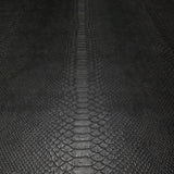Z81034 Animal vinyl modern Charcoal black faux snake piton skin Textured Wallpaper roll