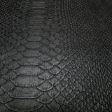 Z81034 Animal vinyl modern Charcoal black faux snake piton skin Textured Wallpaper roll