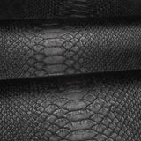 Z81034 Animal vinyl modern Charcoal black faux snake piton skin Textured Wallpaper roll