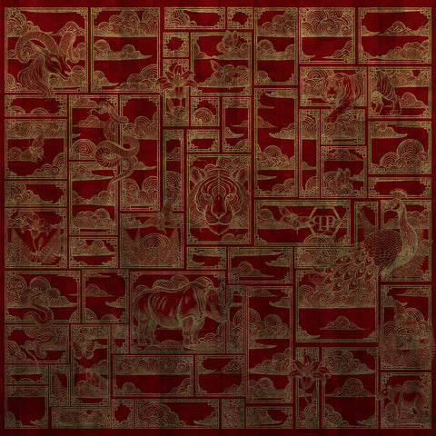 Z81066 Philipp Plein Figured Abstract Panel