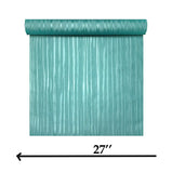 Z90012 Modern Plain teal blue faux silk fabric worn lines textured embossed wallpaper