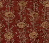 ZA8019 French Marigold Red Gold Wallpaper