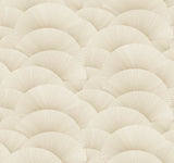 ZA8021 Morning Shell Cream Gold Wallpaper