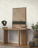 ZA8023 Morning Shell White Silver Wallpaper