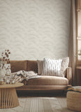 ZA8024 Morning Shell Taupe Gold Wallpaper