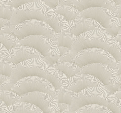 ZA8024 Morning Shell Taupe Gold Wallpaper