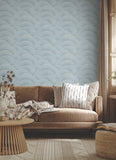 ZA8025 Morning Shell Blue Wallpaper 