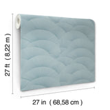 ZA8025 Morning Shell Blue Wallpaper 