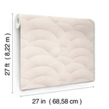 ZA8026 Morning Shell Blush Wallpaper
