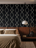 ZA8031 Ellena Black Wallpaper