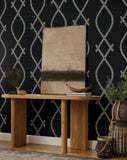 ZA8031 Ellena Black Wallpaper
