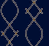 ZA8032 Ellena Navy Wallpaper