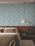 ZA8035 Ellena Blue Wallpaper