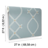 ZA8035 Ellena Blue Wallpaper