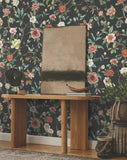 ZA8038 Kimora's Garden Black Wallpaper