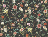 ZA8038 Kimora's Garden Black Wallpaper