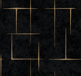  ZA8054 Malia Gold Black Wallpaper