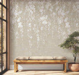 ZA8059M Sakura Blooms Neutral Wall Mural