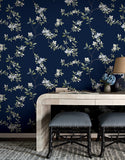 ZA8071 April Blossom Navy Wallpaper 