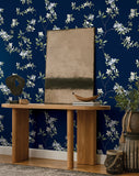 ZA8071 April Blossom Navy Wallpaper 