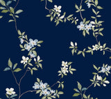 ZA8071 April Blossom Navy Wallpaper 