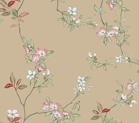 ZA8073 April Blossom Sand Wallpaper