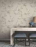ZA8075 April Blossom Taupe Wallpaper