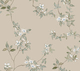 ZA8075 April Blossom Taupe Wallpaper