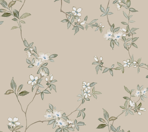 ZA8075 April Blossom Taupe Wallpaper