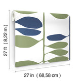 ZM2801 Sculpted Vines Alpinуe Ultramarine Wallpaper